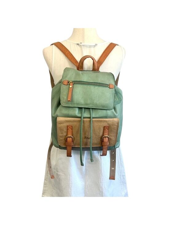 Salad Leather Convertible Backpack and Shoulder Bag main image 16